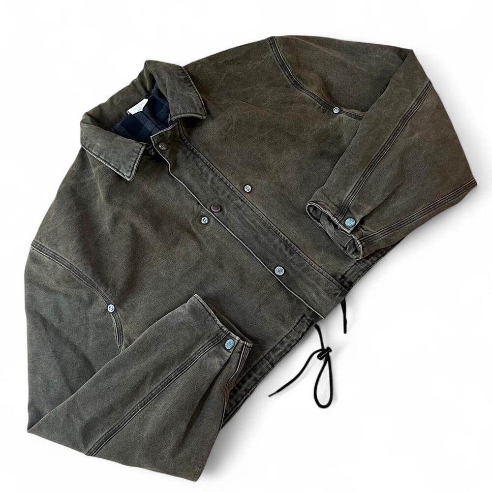 Carhartt Chestnut Brown Crop Detroit Trucker Duck Canvas Jacket us sz S Vintage